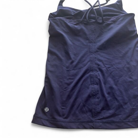 Lululemon Free to Be Tank Rare Black Swan Color Size 6 - Picture 8 of 9